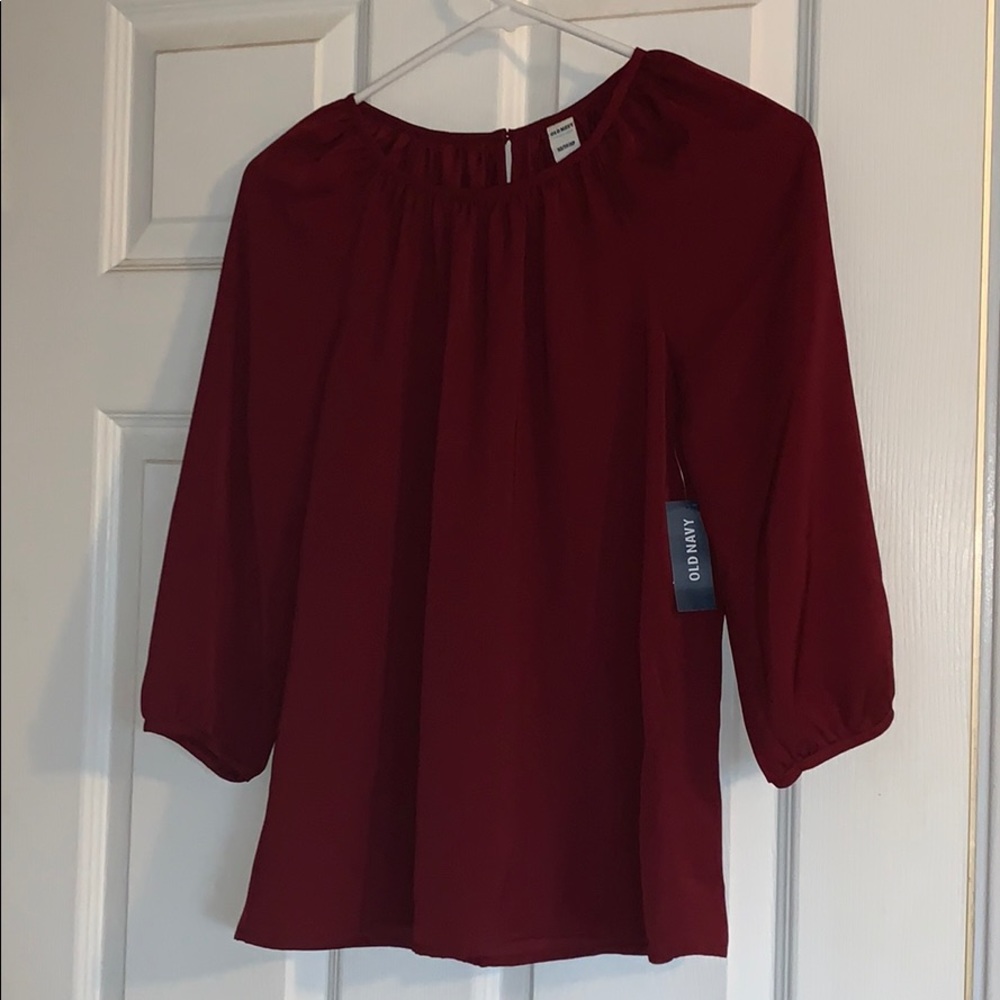 Burgundy Blouse
